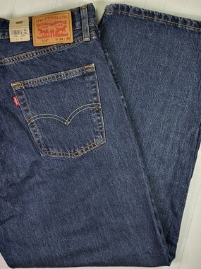 Levi's 578 Men’s 34x32 Baggy Fit Jeans - Dark Navy Blue
